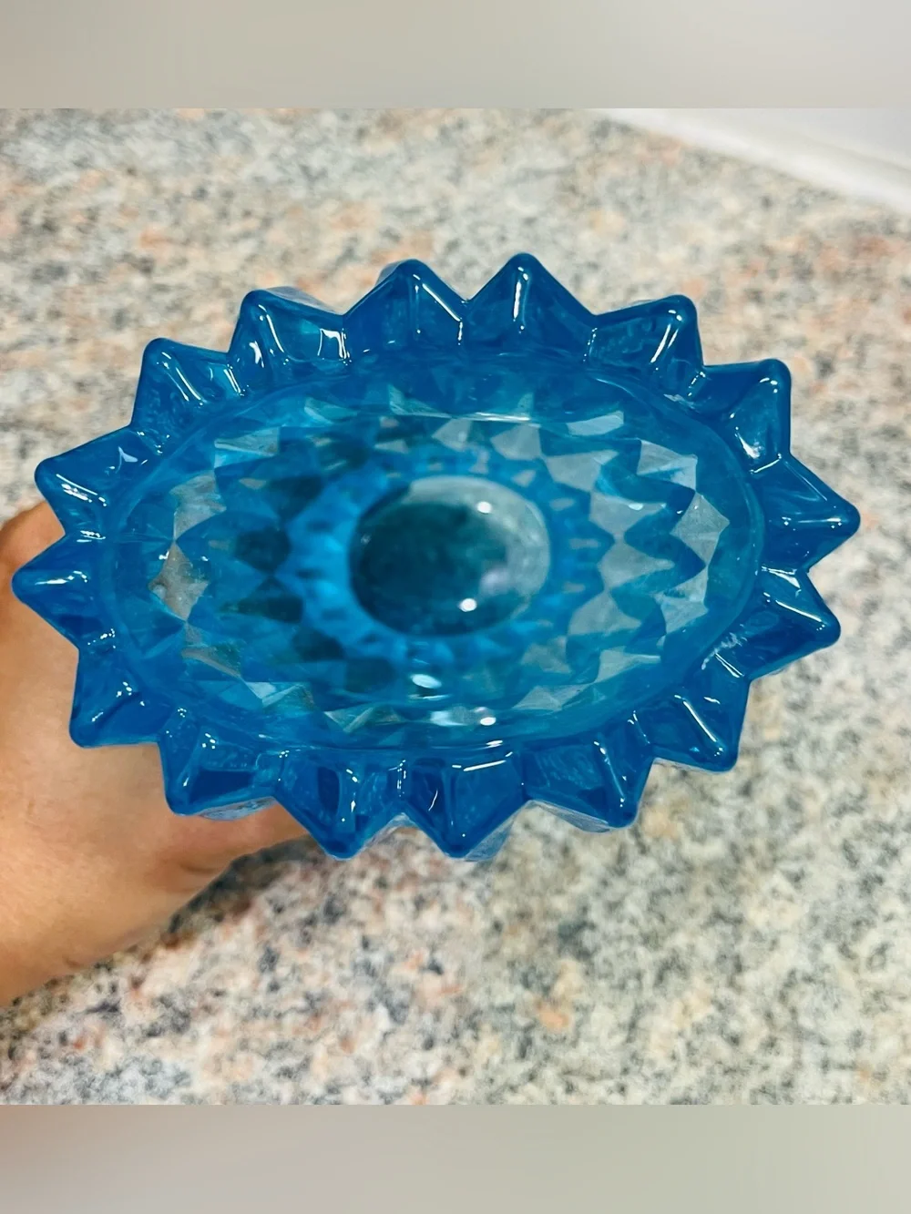 Handmade Epoxy Resin Vase -Unique Textured Geometric Statement Home Decor